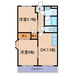 リーベン上成の物件間取画像